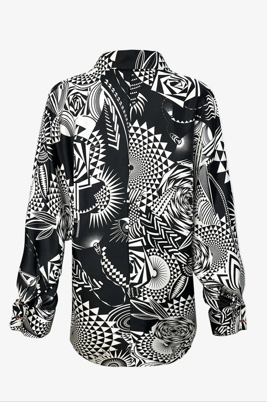 DAWID TOMASZEWSKI Bluse Lea Algebra Black Back