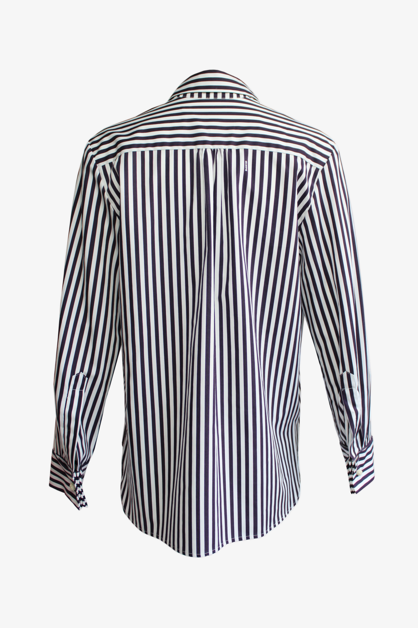DAWID TOMASZEWSKI Hemdbluse Tekla - Marine Stripes - Back