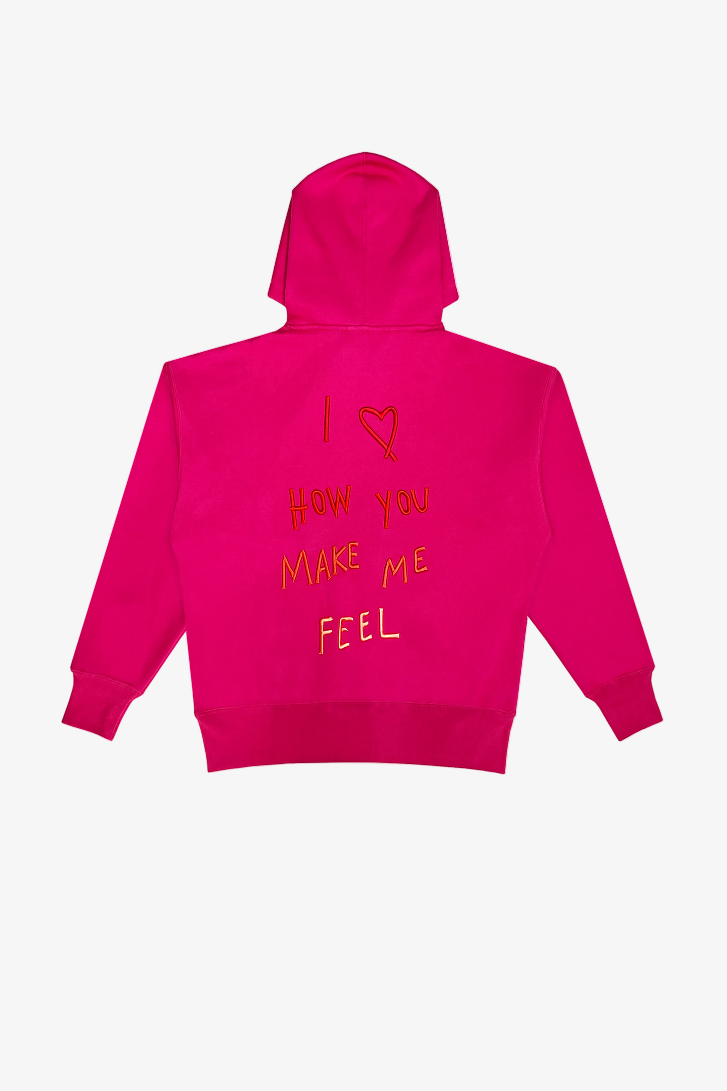 DAWID TOMASZEWSKI Hoodie "Feel" - Pink - Back Detail