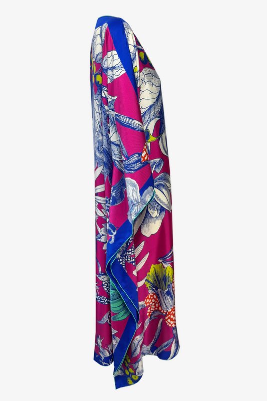 DAWID TOMASZEWSKI Kaftan Sardegna - Lush Garden Pink - Side