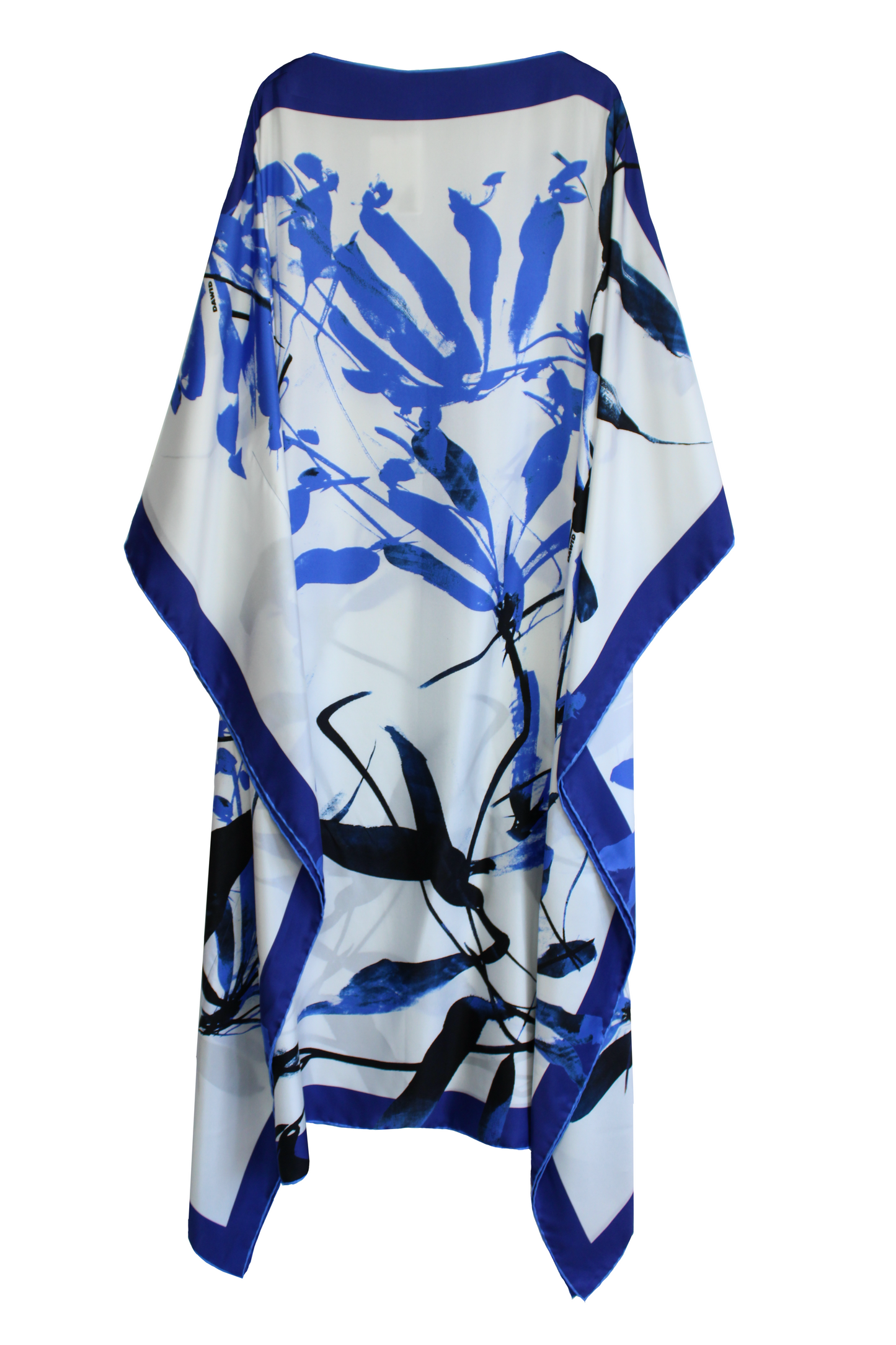 DAWID TOMASZEWSKI Kaftan Sardegna Granada Flowers Blue Back