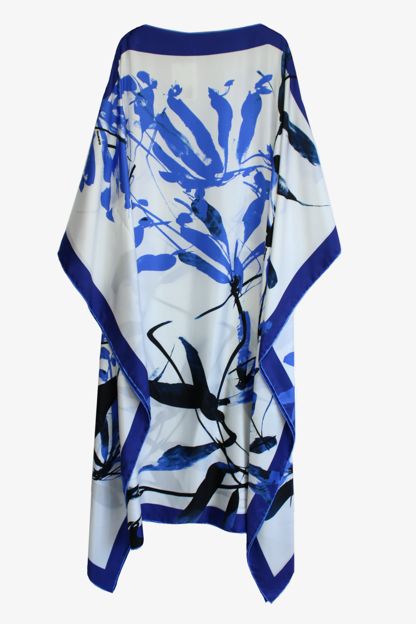 DAWID TOMASZEWSKI Kaftan Sardegna Granada Flowers Blue Back