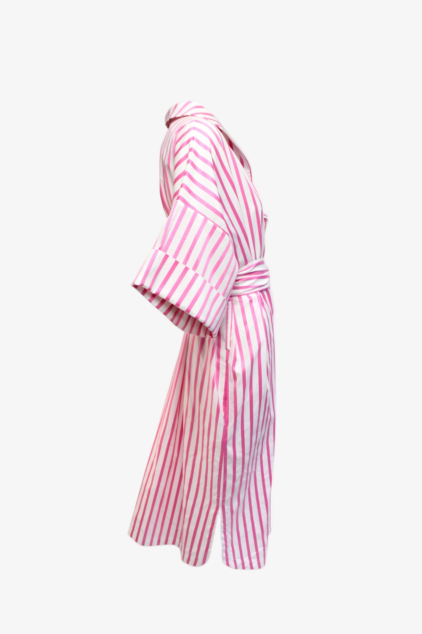 DAWID TOMASZEWSKI Kleid Tunikakleid Ronna Pink Stripes Side