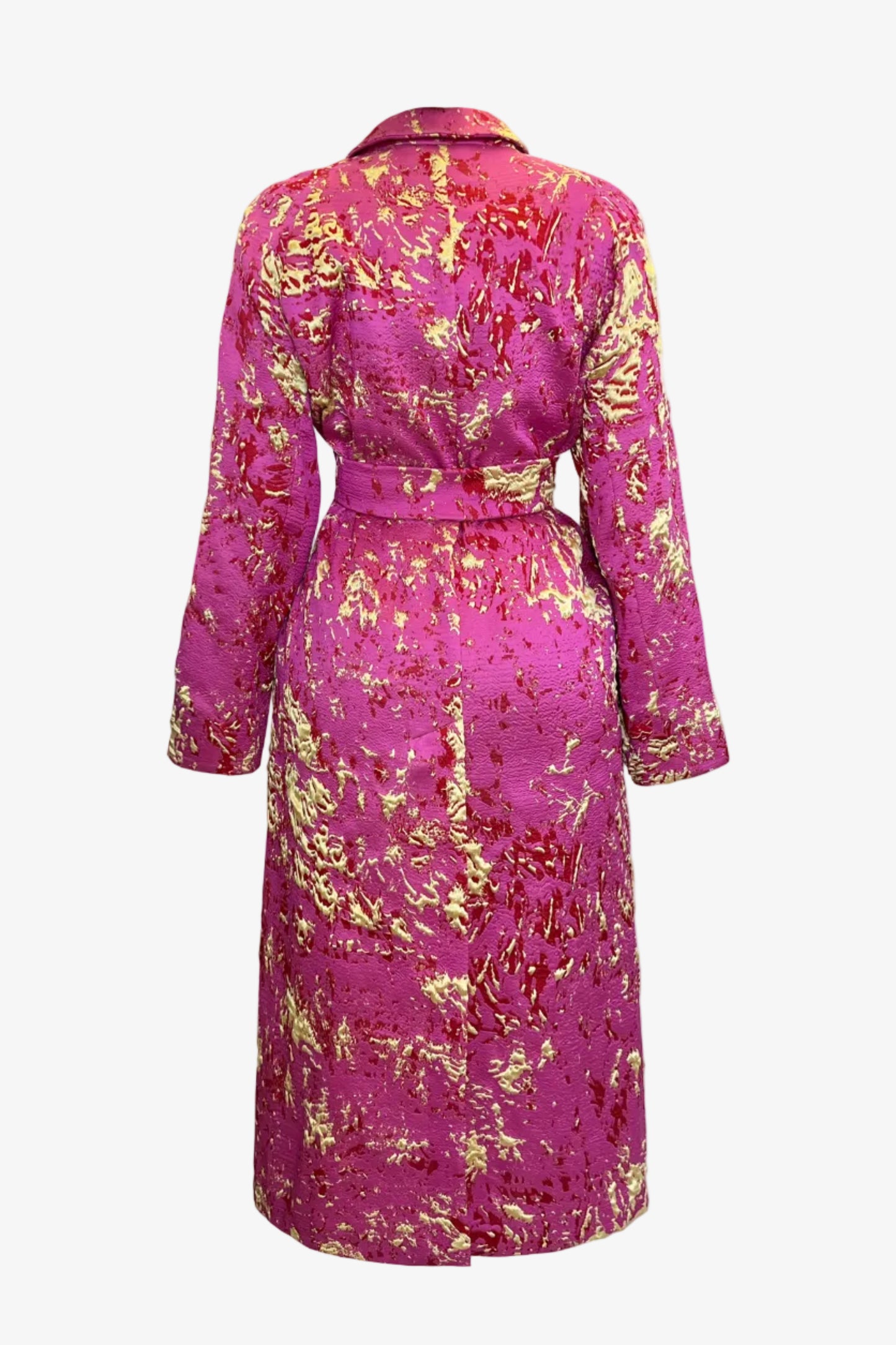 DAWID TOMASZEWSKI Mantel Tana Pink Back