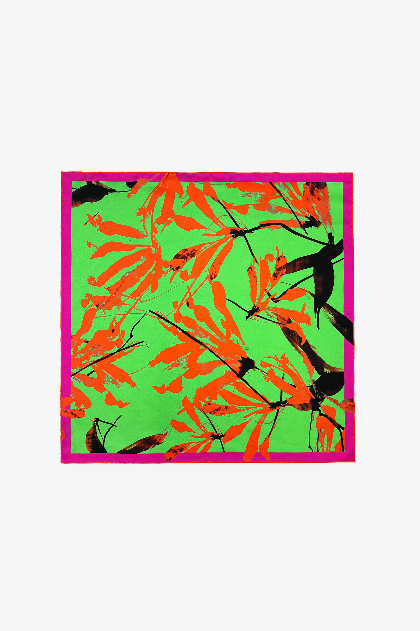 DAWID TOMASZEWSKI Seidentuch Granada Flowers Green