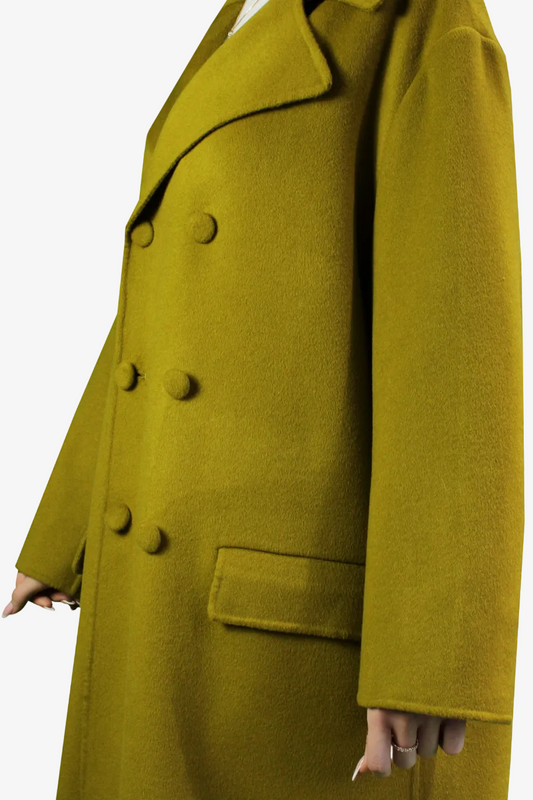 DAWID TOMASZEWSKI Zweireiher Doubleface-Mantel Liz - Side Detail