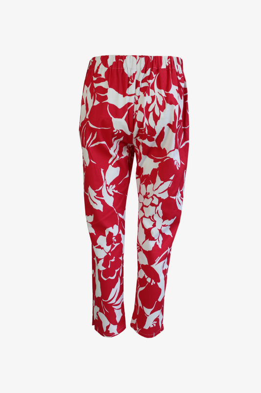 DAWID TOMASZEWSKI Hose Lux Paris Flowers Back