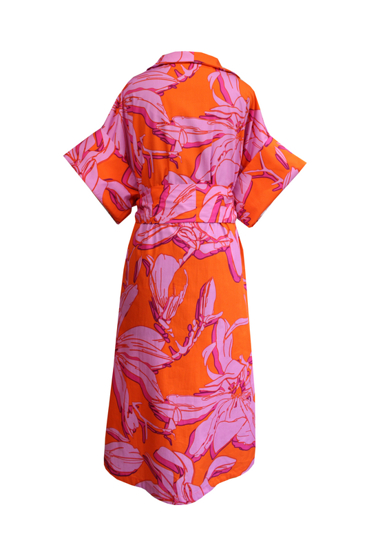 DAWID TOMASZEWSKI Kleid Tunikakleid Ronna Orchid Pink Back