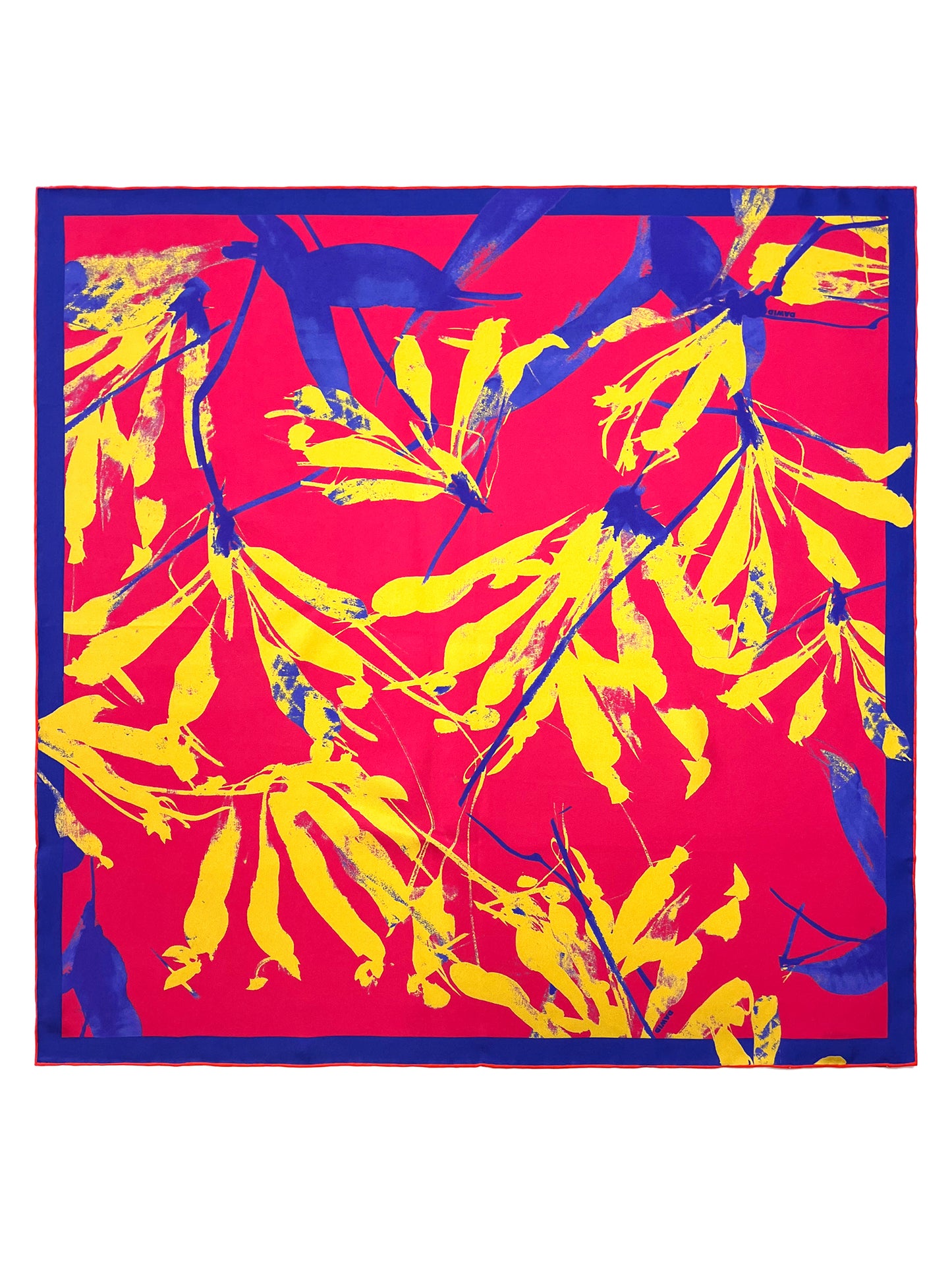 DAWID TOMASZEWSKI Seidentuch Sardegna Granada Flowers Pink-Violet