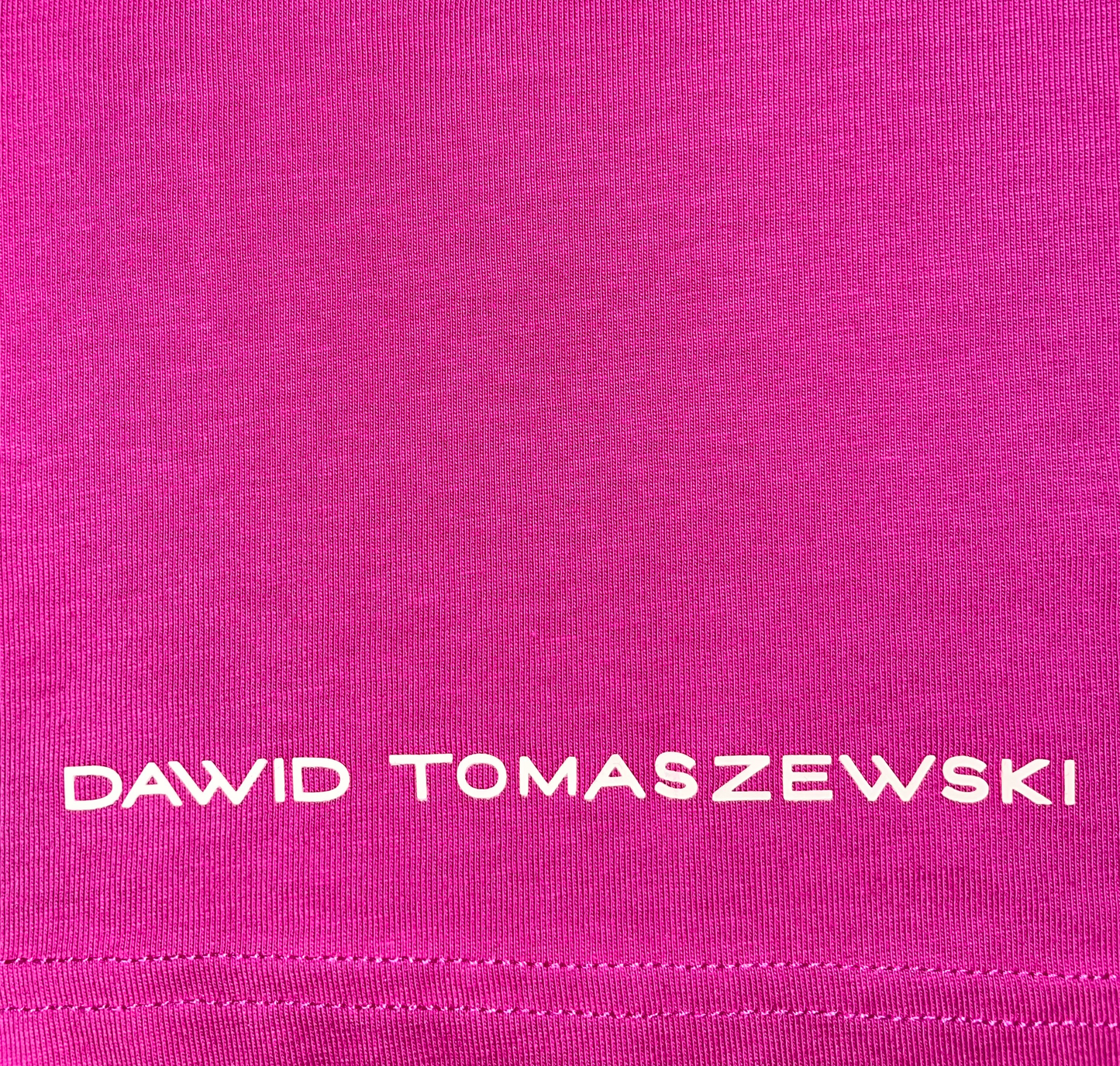 DAWID TOMASZEWSKI T-Shirt "I love how you make me feel" - Pink - Stickerei Detail