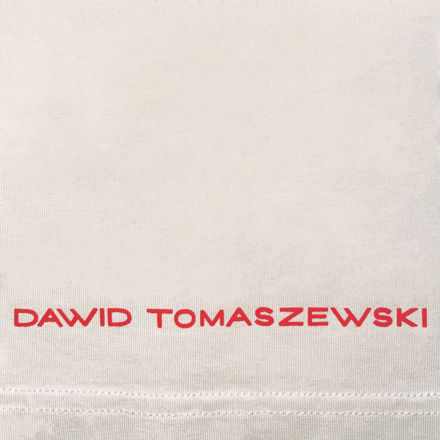 DAWID TOMASZEWSKI T-Shirt "We just wanted to be loved" - Sand - Detail