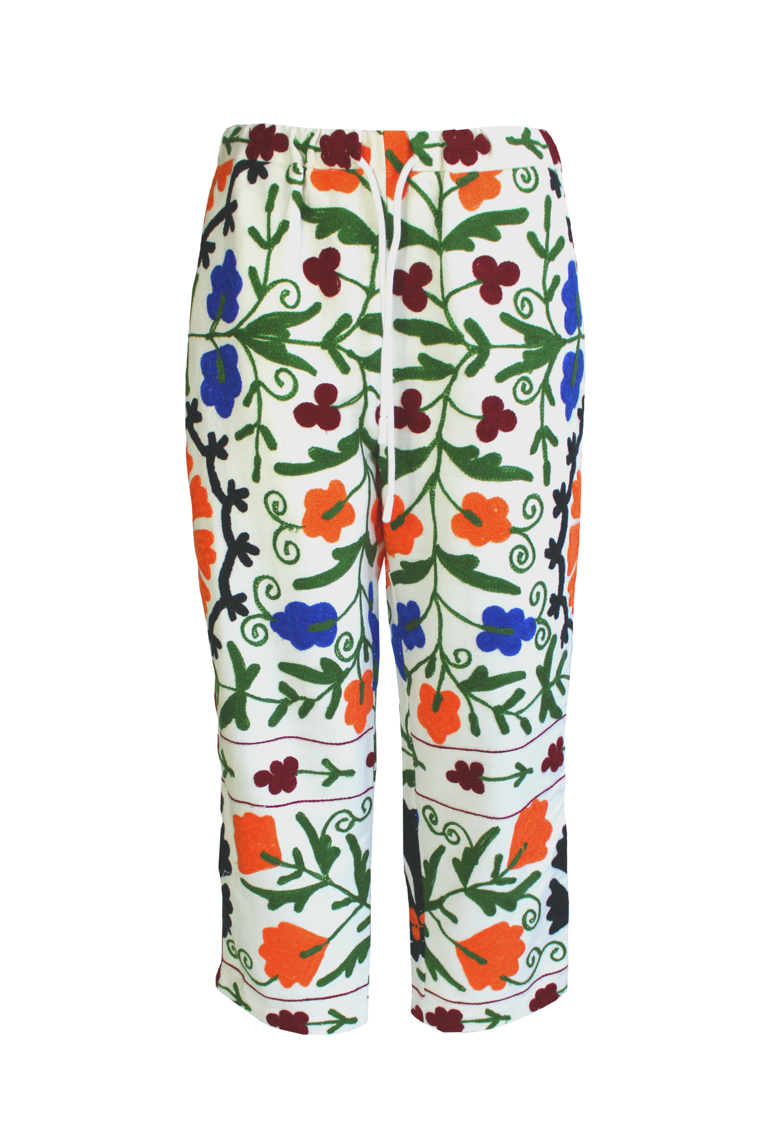 DAWID TOMASZEWSKI BESTICKTE HOSEN FLORA SUZANI