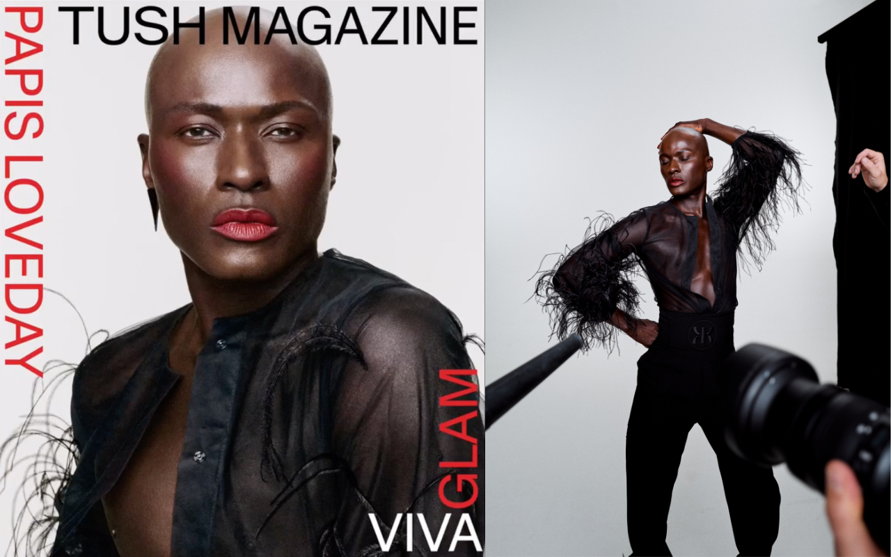 DAWID TOMASZEWSKI Couture in Magazinen und Editorials: Papis Loveday für TUSH MAGAZINE. Berliner Mode von Modedesigner und Couturier Dawid Tomaszewski.