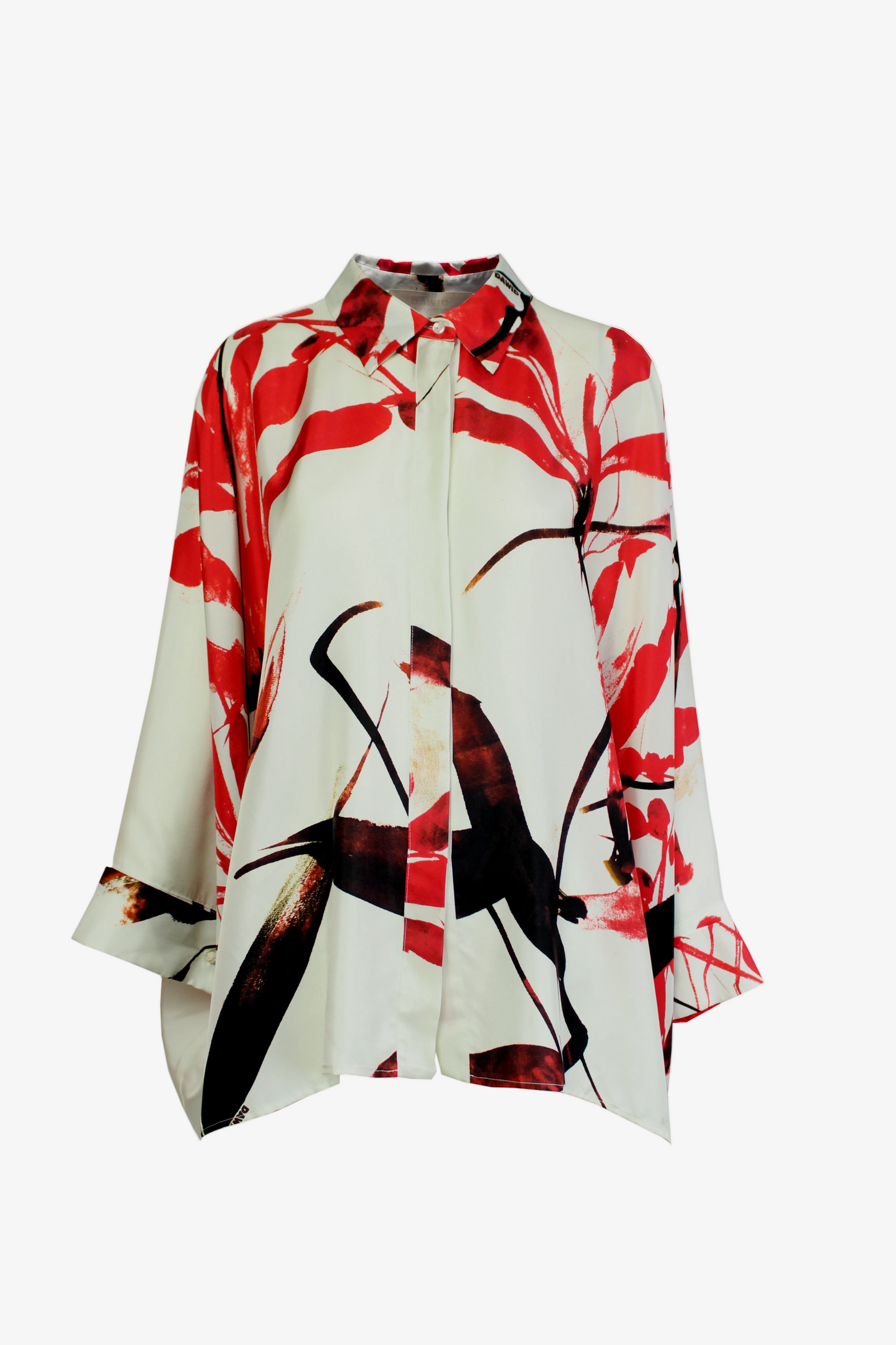 DAWID TOMASEWSKI Bluse Stephanie Granada Flowers White Front