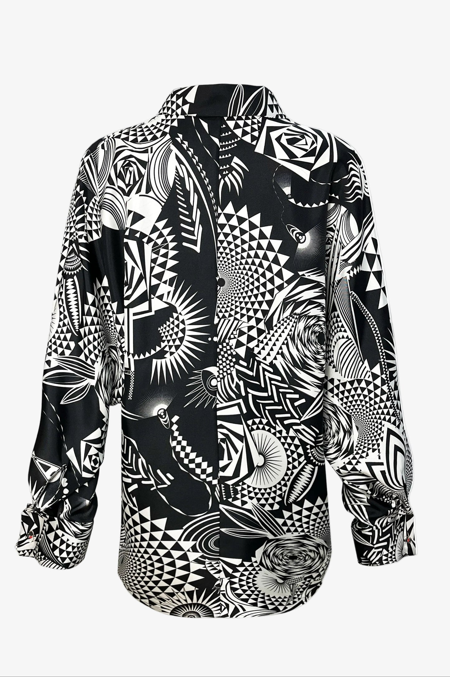 DAWID TOMASZEWSKI Bluse Lea Algebra Black Back