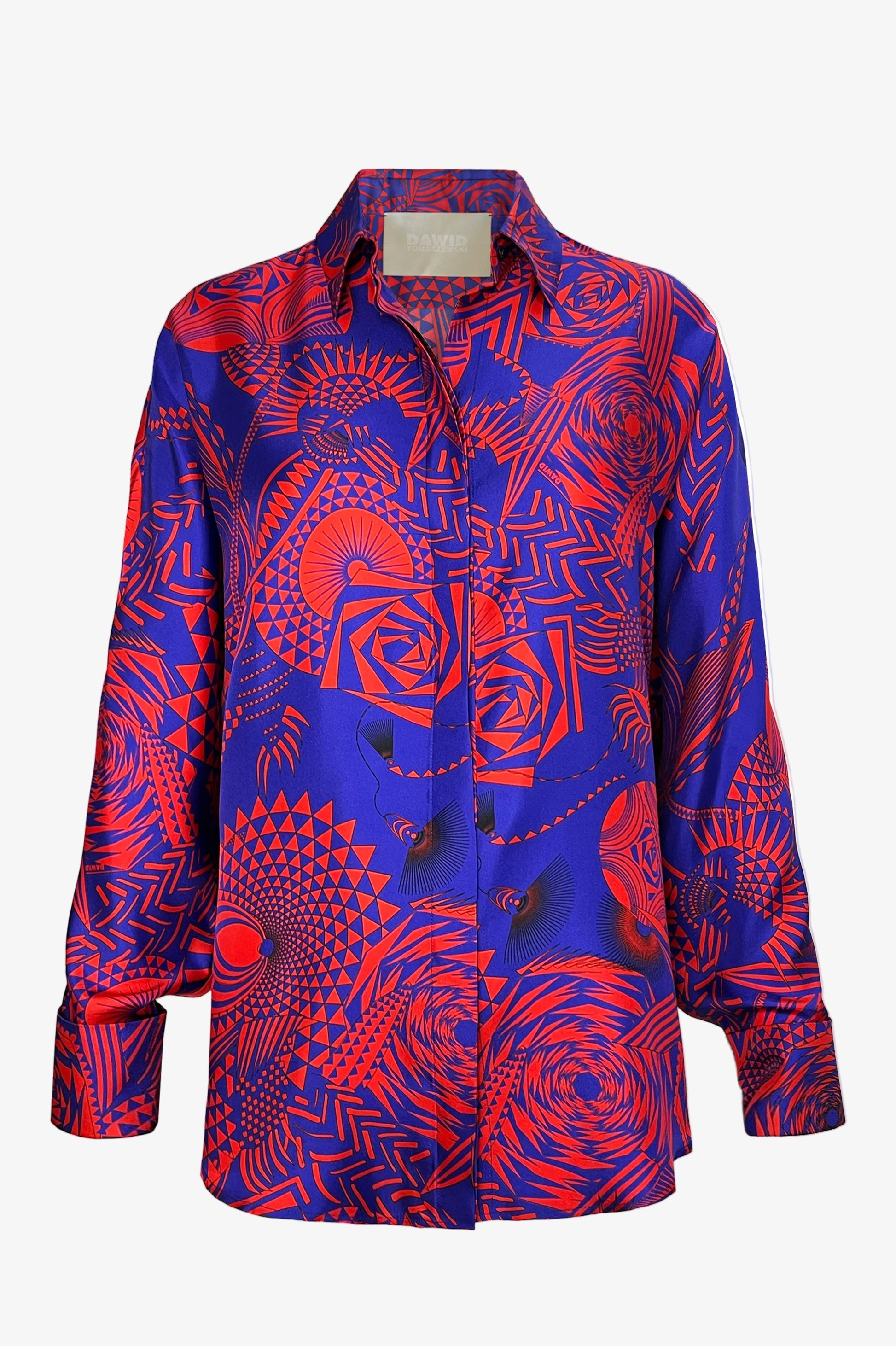 DAWID TOMASZEWSKI Bluse Lea Algebra Red Front