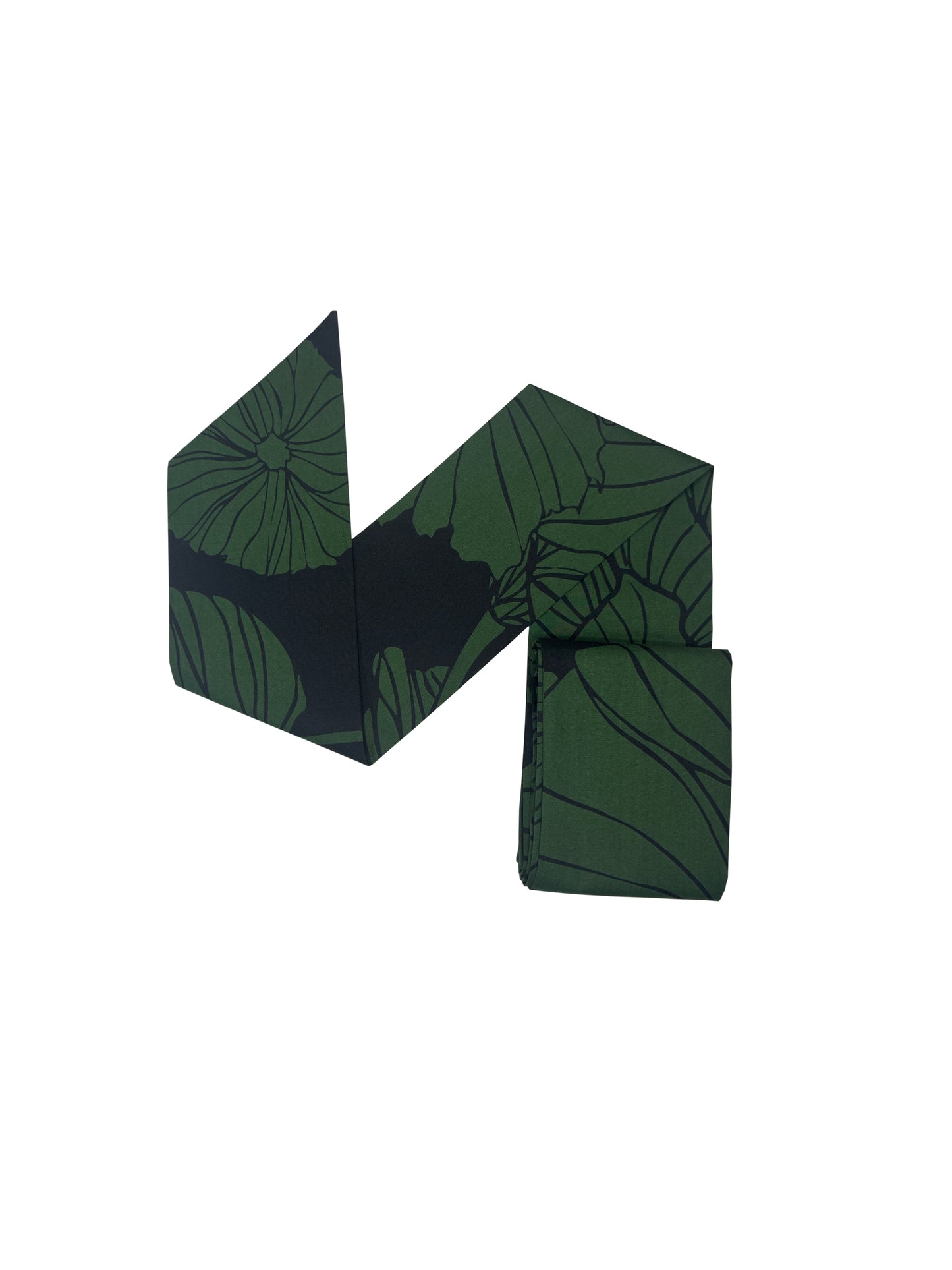 DAWID TOMASZEWSKI Bluse Ronna Black-Green Belt