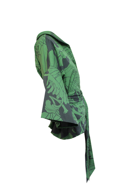 DAWID TOMASZEWSKI Bluse Ronna Black Green Side