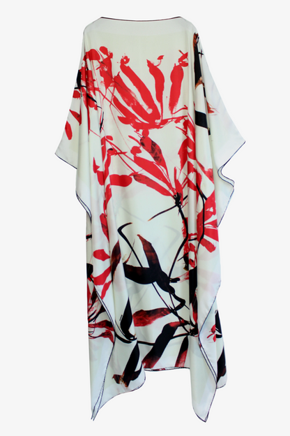 DAWID TOMASZEWSKI DAWID TOMASZEWSKI Kaftan Sardegna Granada Flowers White Front