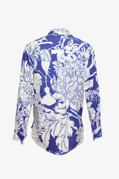 DAWID TOMASZEWSKI Hemdbluse Tekla - Dawid Marine - Back