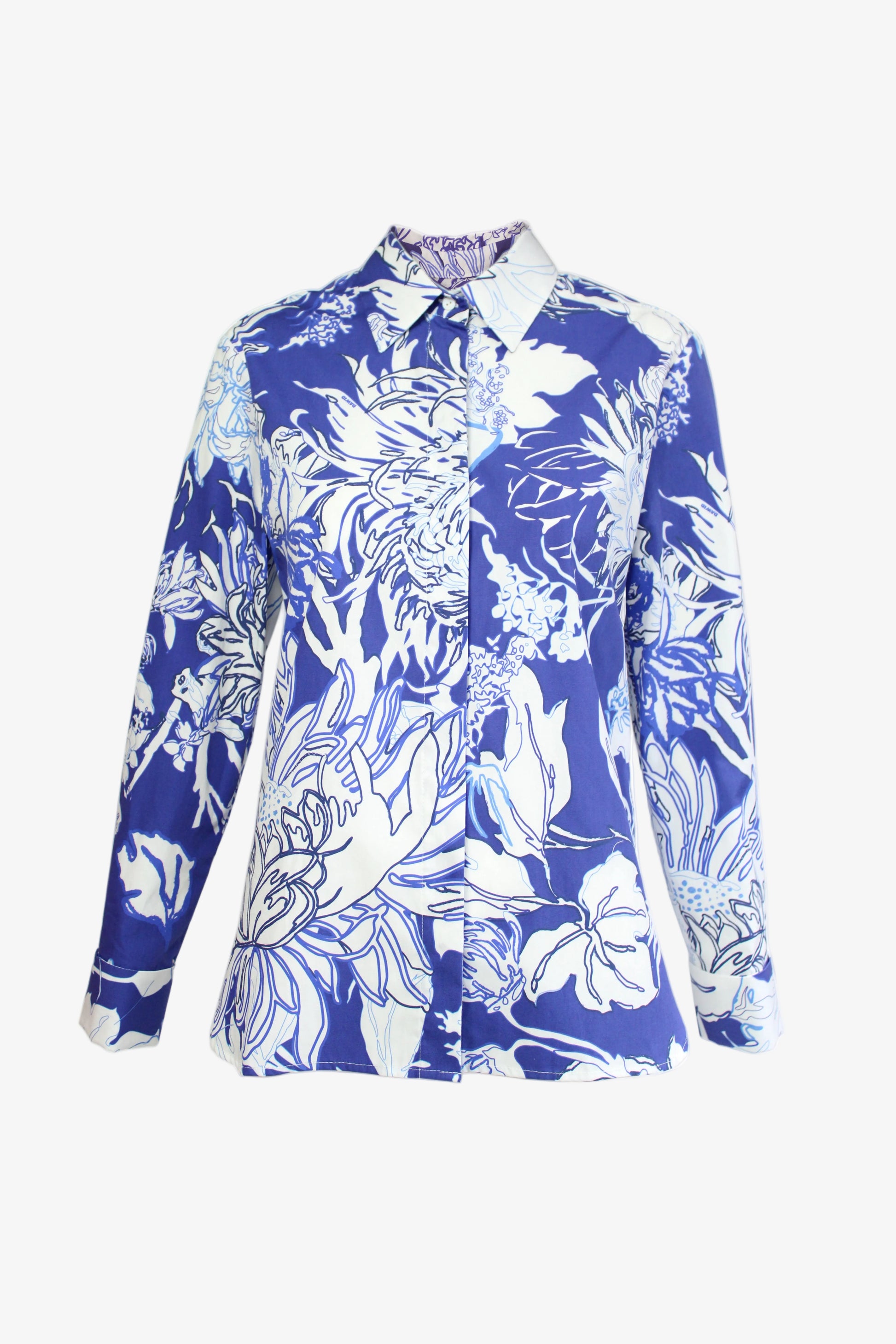 DAWID TOMASZEWSKI Hemdbluse Tekla - Dawid Marine - Front