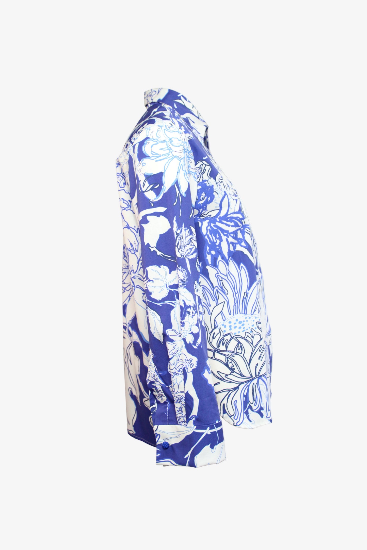 DAWID TOMASZEWSKI Hemdbluse Tekla - Dawid Marine - Side