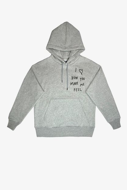 DAWID TOMASZEWSKI Hoodie "Feel" - Grau - Front