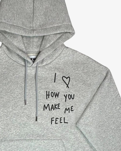 DAWID TOMASZEWSKI Hoodie "Feel" - Grau - Front Detail
