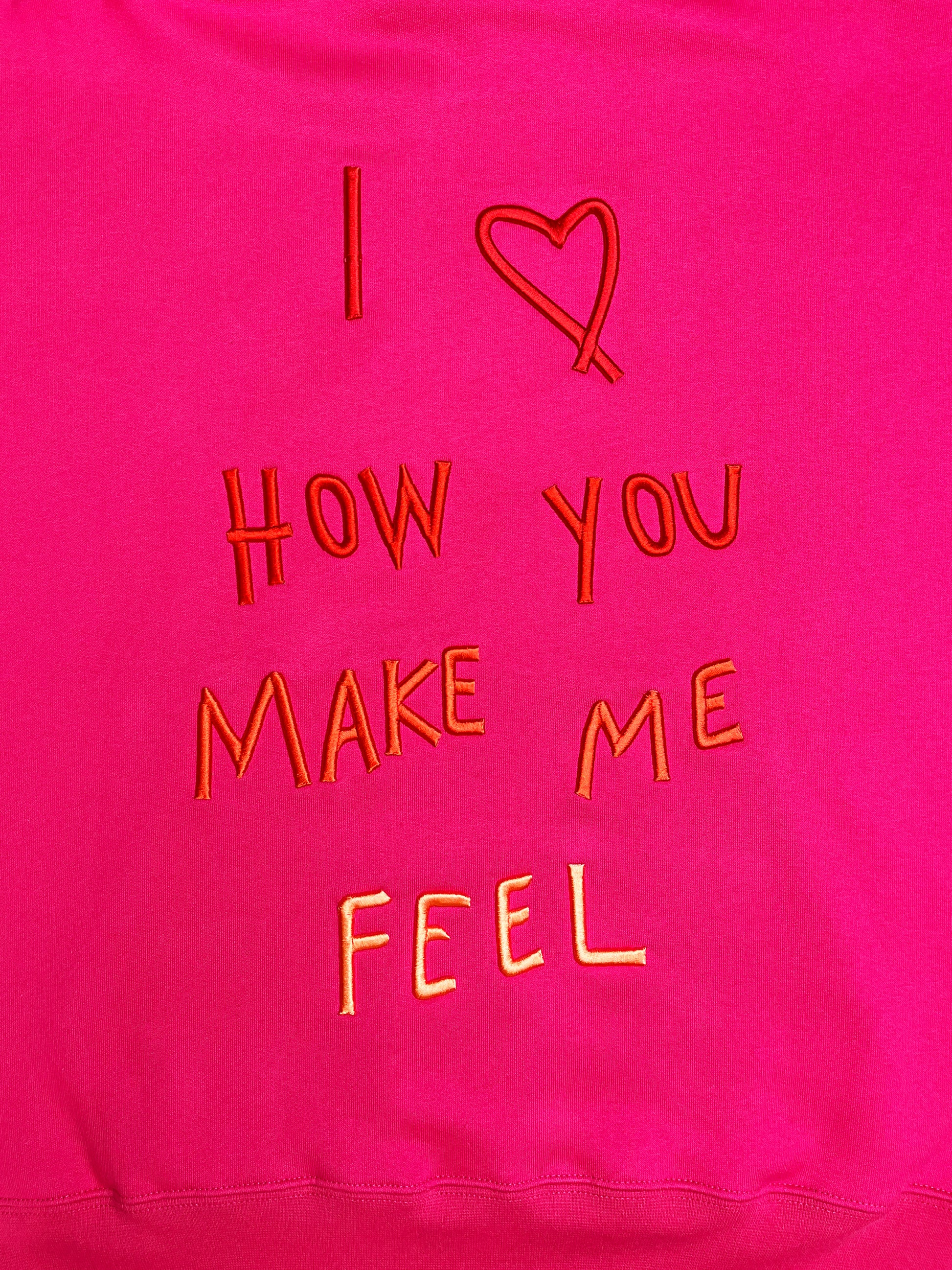 DAWID TOMASZEWSKI Hoodie "Feel" - Pink - Back Detail