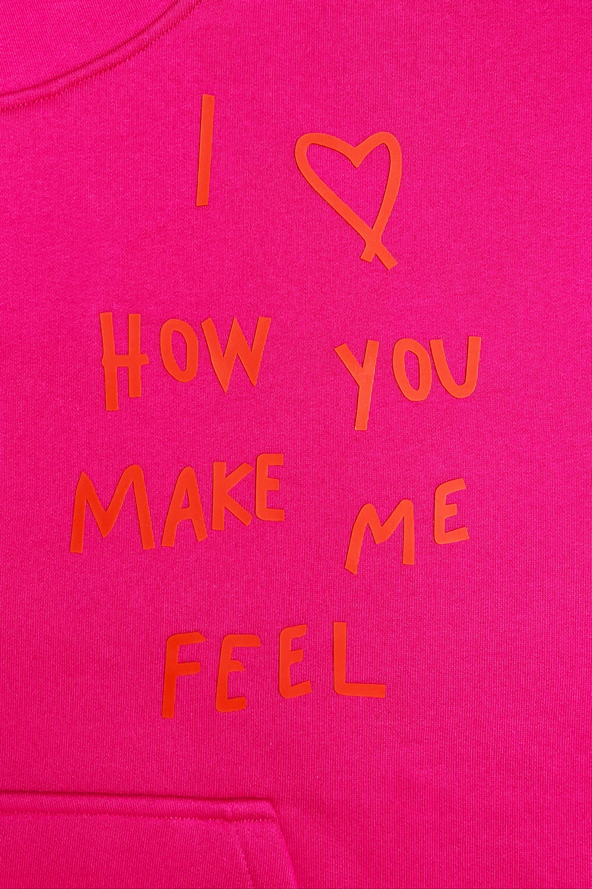 DAWID TOMASZEWSKI Hoodie "Feel" - Pink - Front Detail