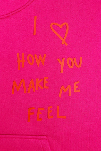 DAWID TOMASZEWSKI Hoodie "Feel" - Pink - Front Detail