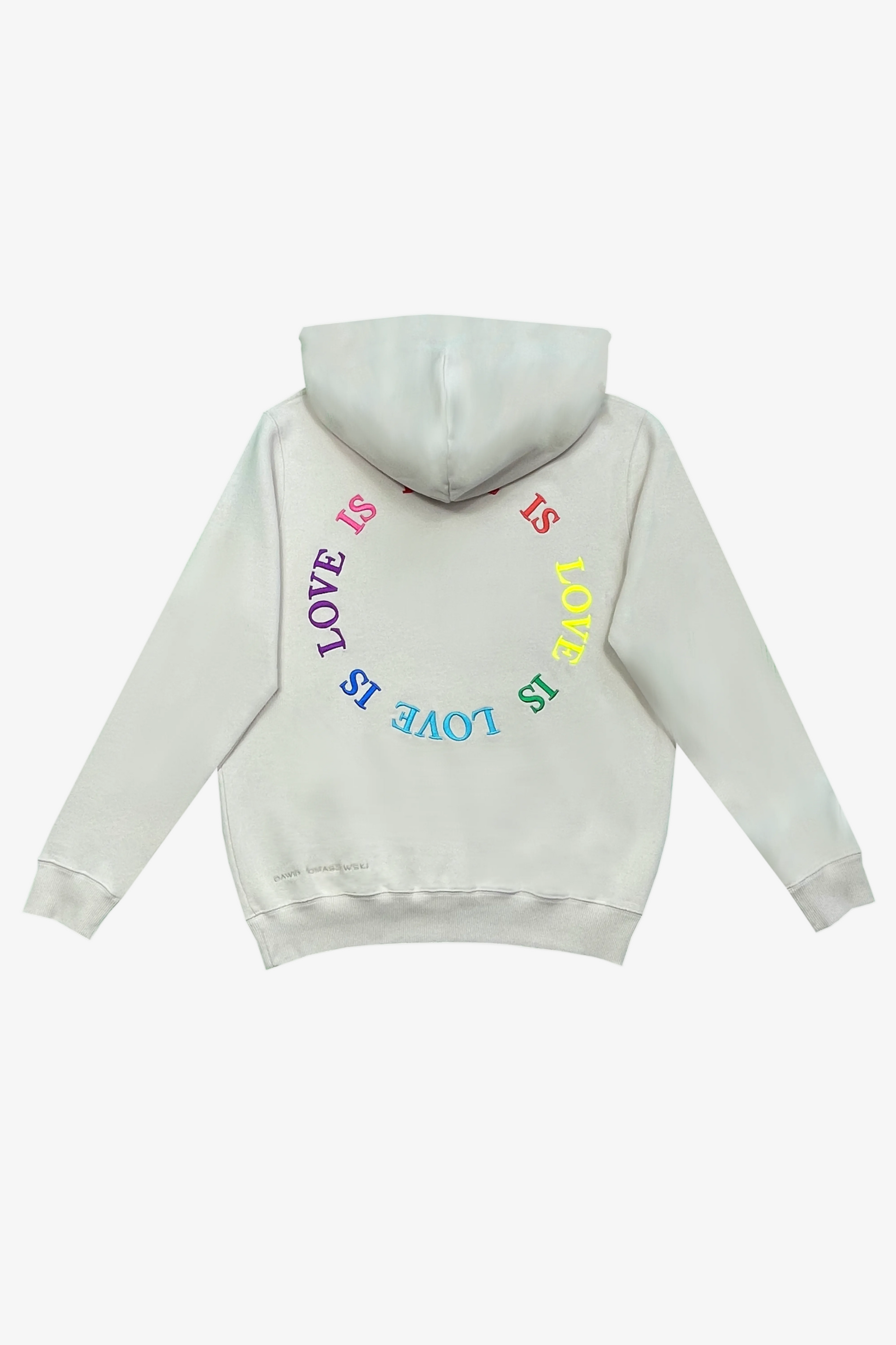 DAWID TOMASZEWSKI Hoodie "Love is Love" - Eggshell - Back 