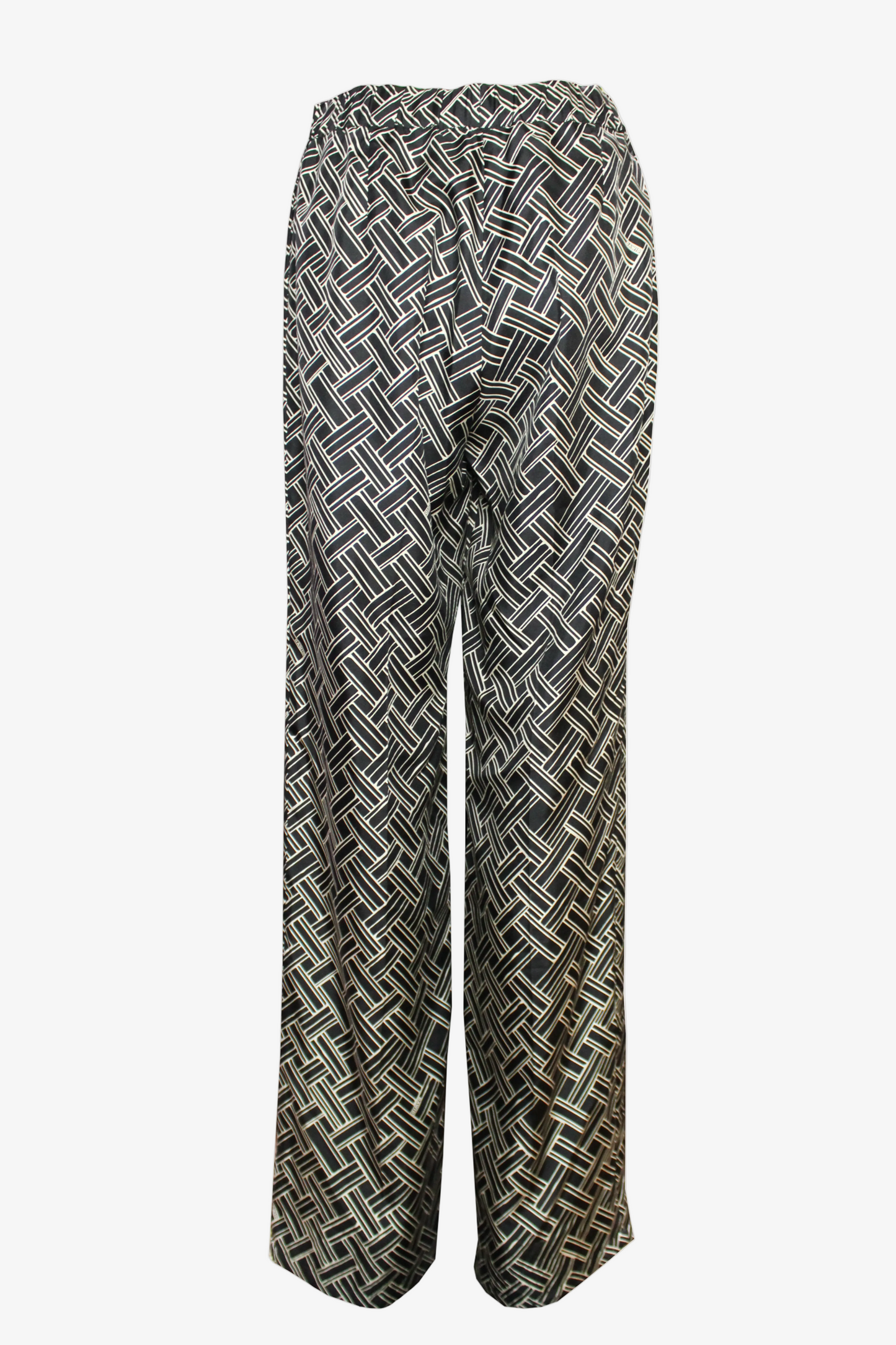 DAWID TOMASZEWSKI Hose Parallel Lines Silkline - Bamboo Black - Back