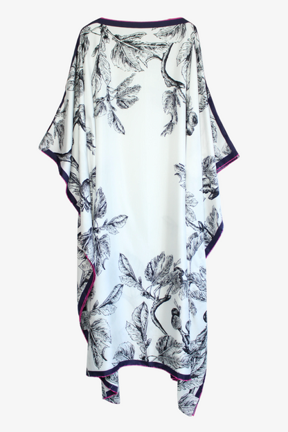 DAWID TOMASZEWSKI Kaftan Sardegna - Fig Garden White - Front