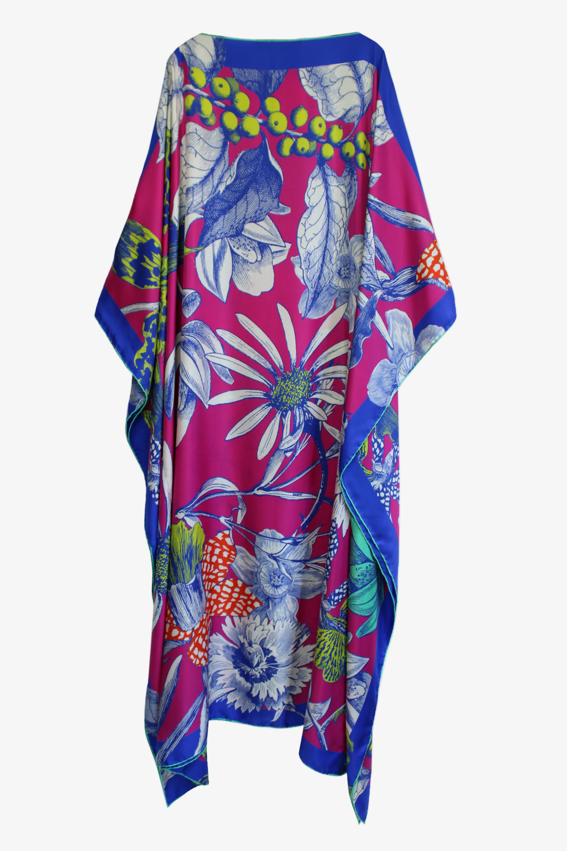 DAWID TOMASZEWSKI Kaftan Sardegna - Lush Garden Pink - Back