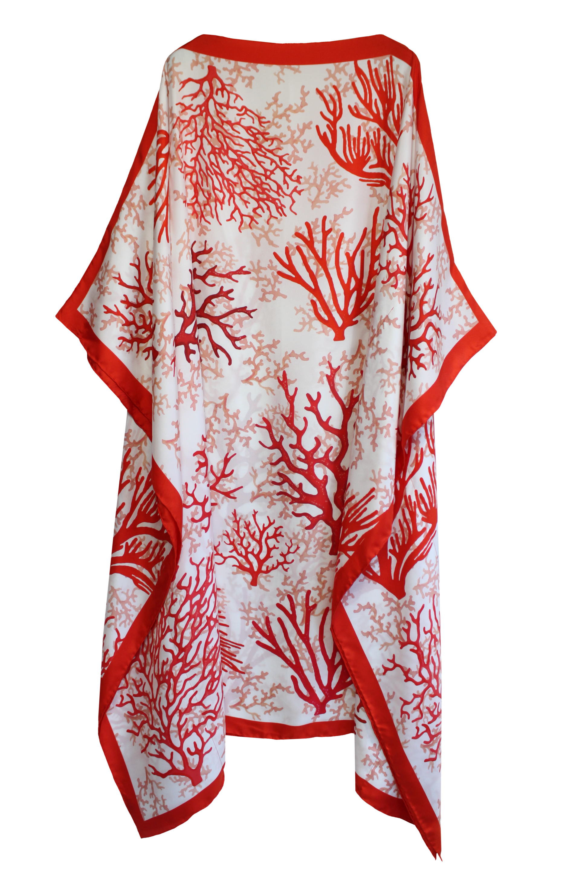 DAWID TOMASZEWSKI Kaftan Sardegna Coral Red Front