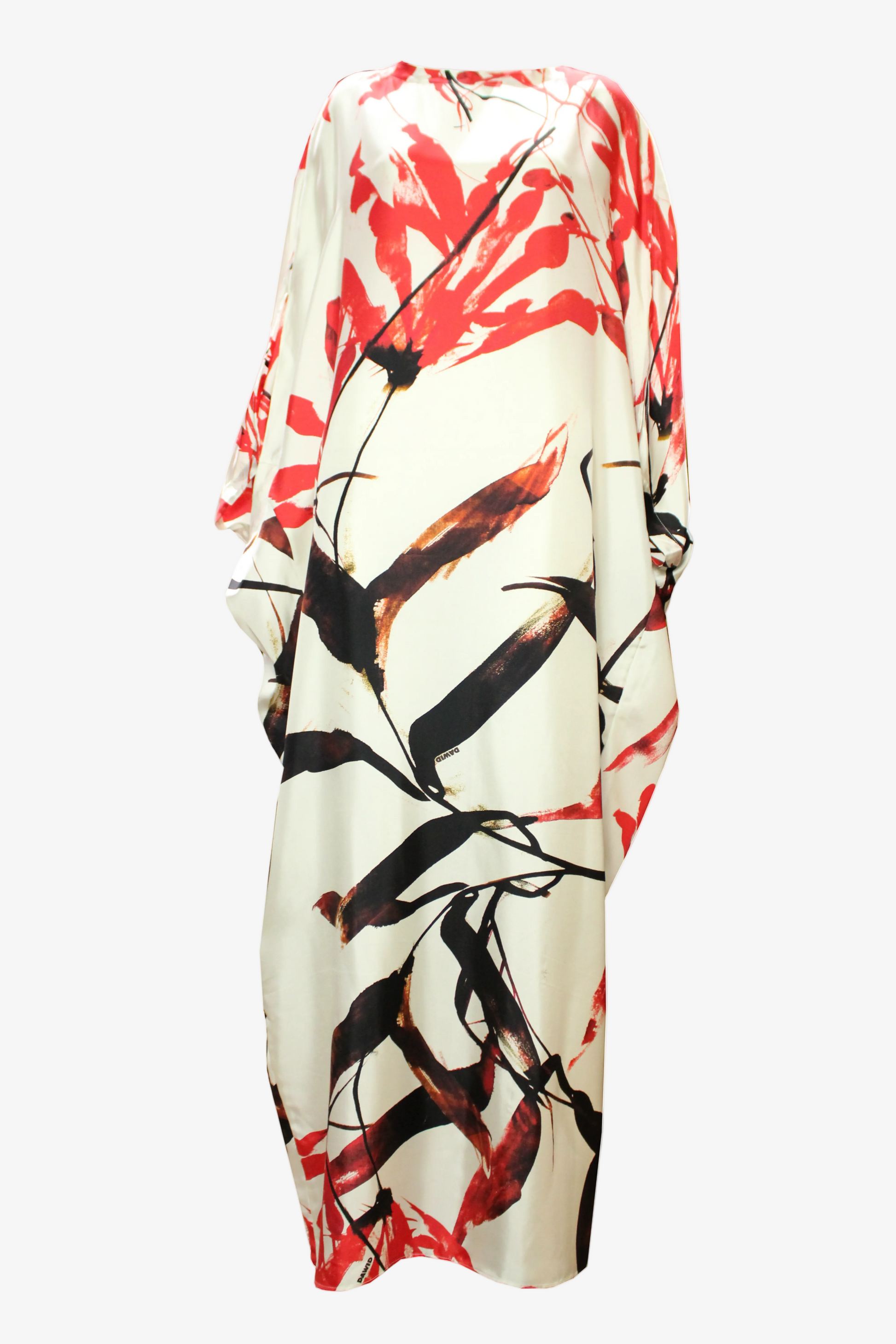 DAWID TOMASZEWSKI Kaftan Zodiac - Granada Flowers White - Front