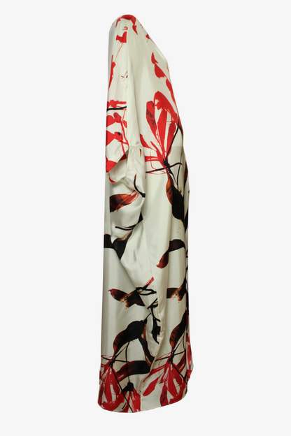 DAWID TOMASZEWSKI Kaftan Zodiac - Granada Flowers White - Side