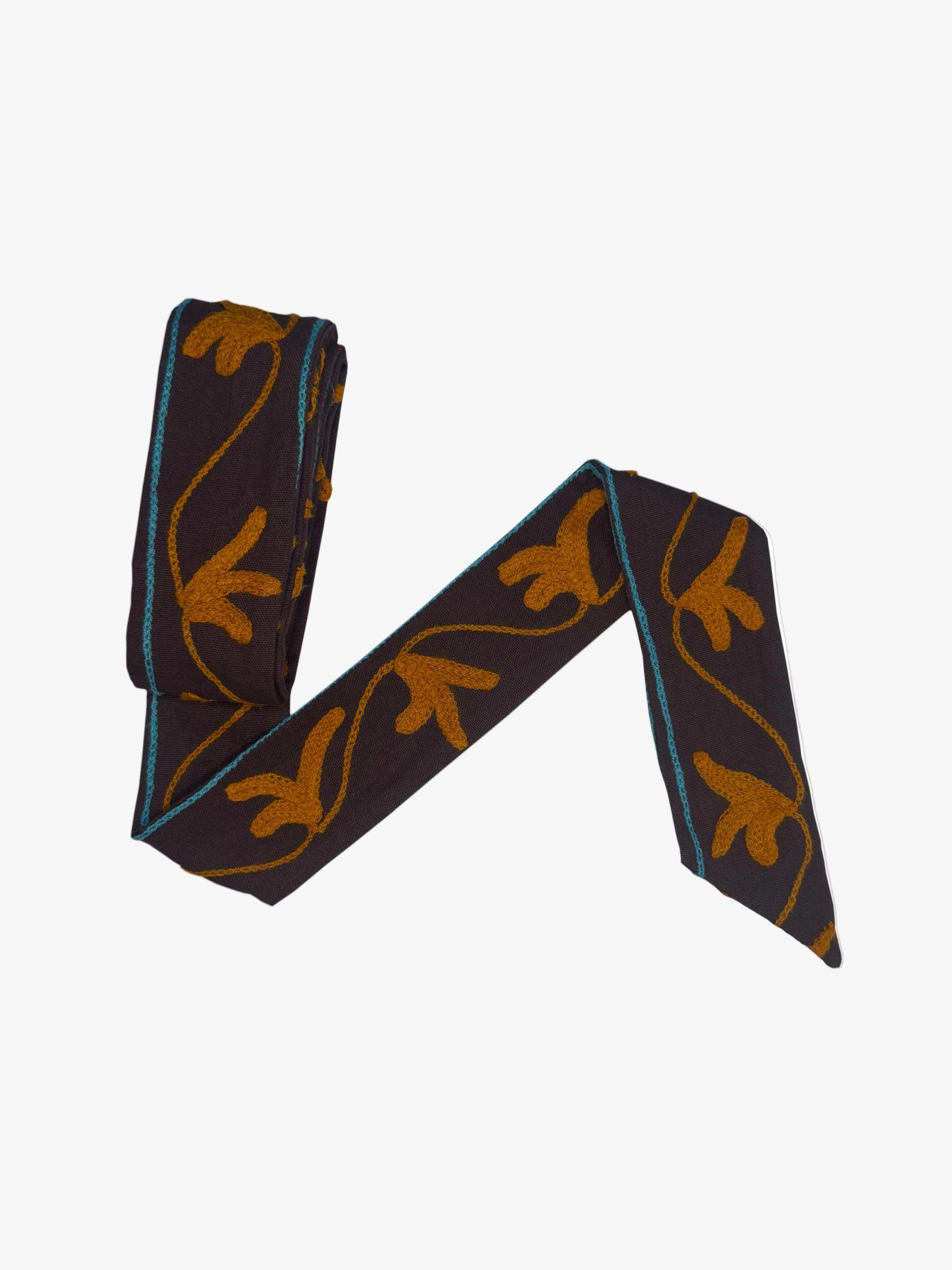 DAWID TOMASZEWSKI Kimono-Jacke Suzani Rustic Burgundy Belt