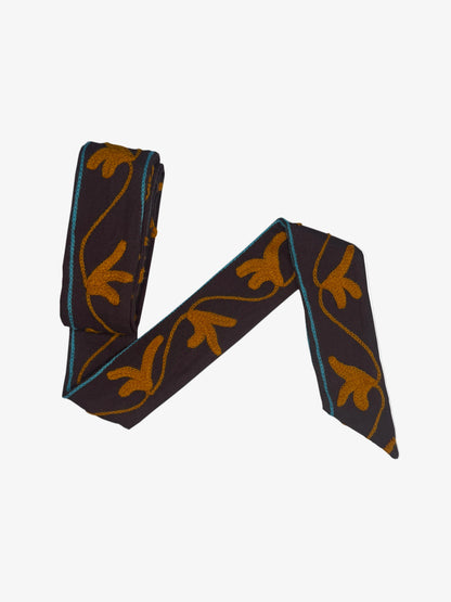 DAWID TOMASZEWSKI Kimono-Jacke Suzani Rustic Burgundy Belt