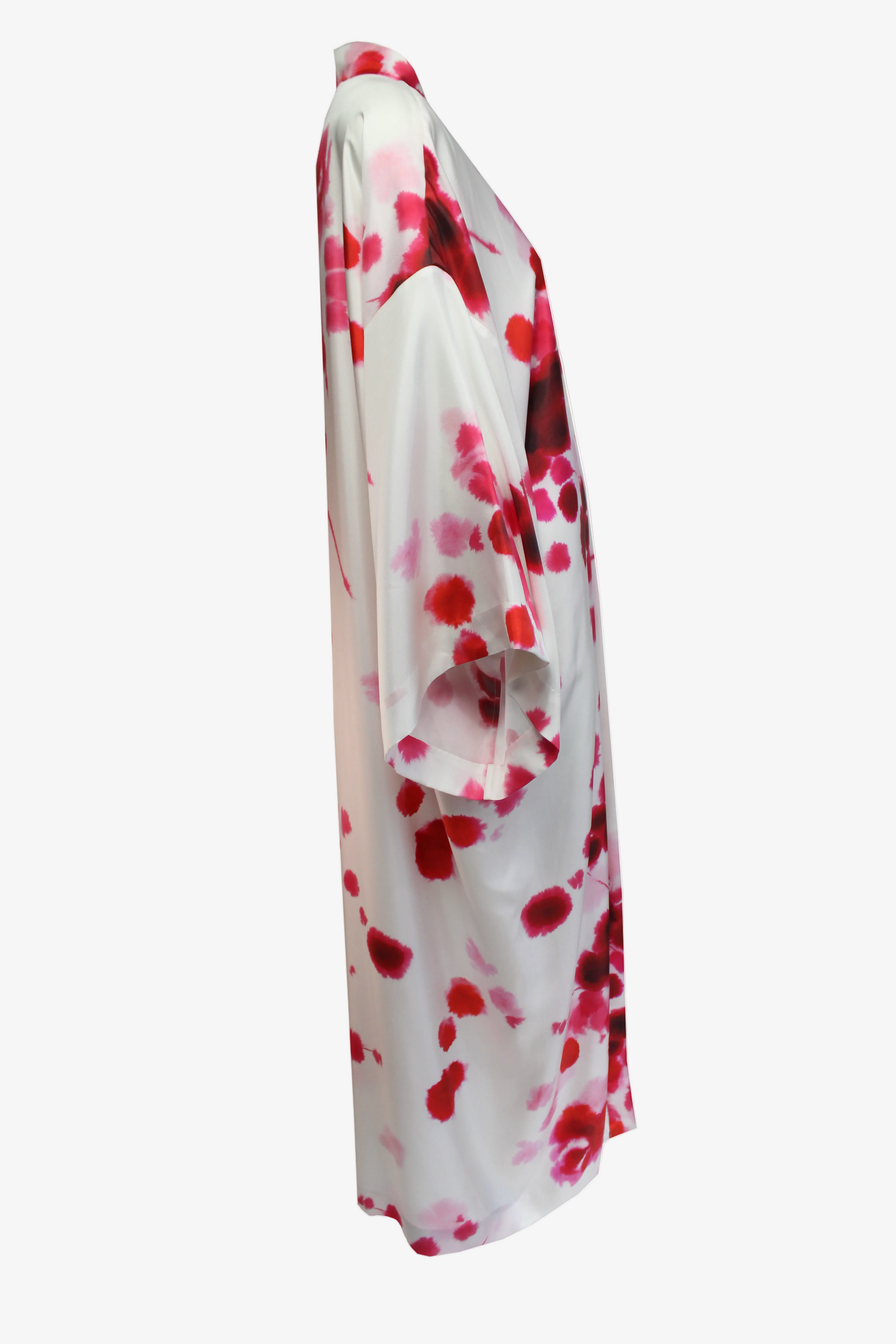 DAWID TOMASZEWSKI Kimono the Lord - Red Watercolor Silk - Side