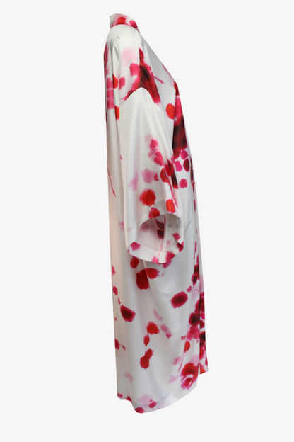 DAWID TOMASZEWSKI Kimono the Lord - Red Watercolor Silk - Side