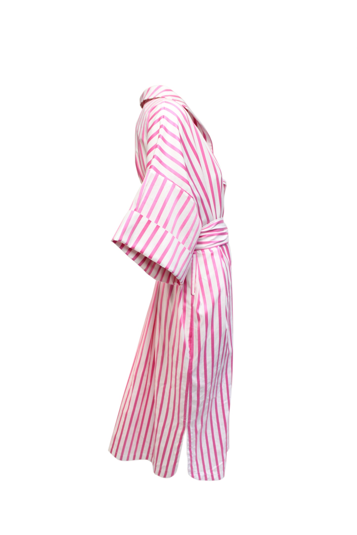 DAWID TOMASZEWSKI Kleid Tunikakleid Ronna Pink Stripes Side