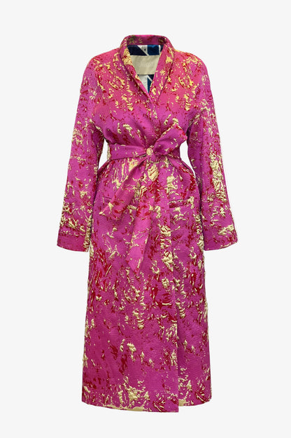 DAWID TOMASZEWSKI Mantel Tana Pink Front