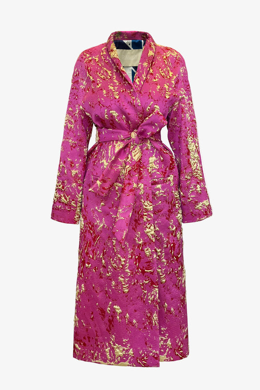 DAWID TOMASZEWSKI Mantel Tana Pink Front