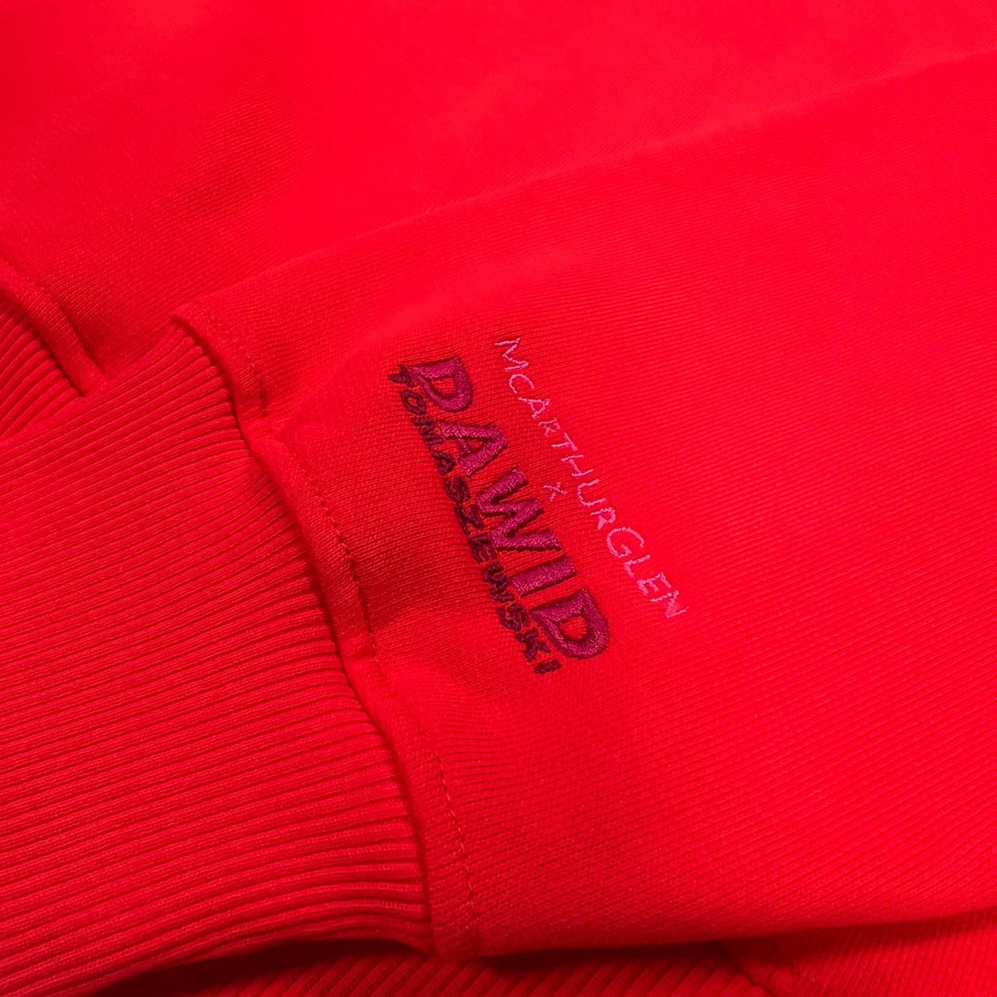 DAWID TOMASZEWSKI McArthurGlen x DAWID TOMASZEWSKI Hoodie - Orange -Sleeve Close-Up