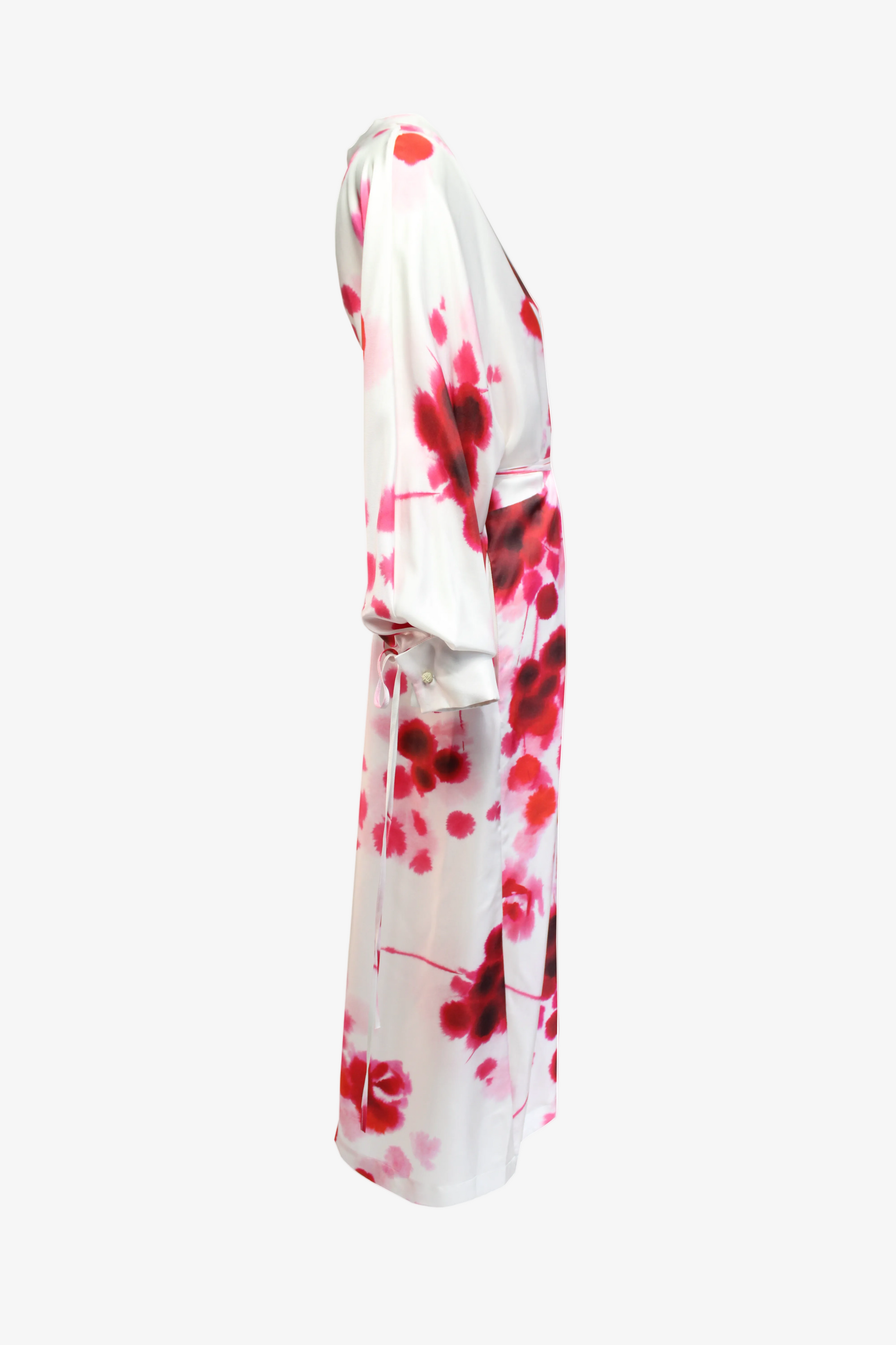 watercolor silk dress Xena Watercolor Flora Embroidery Strap Dress in Silk-Linen S/P