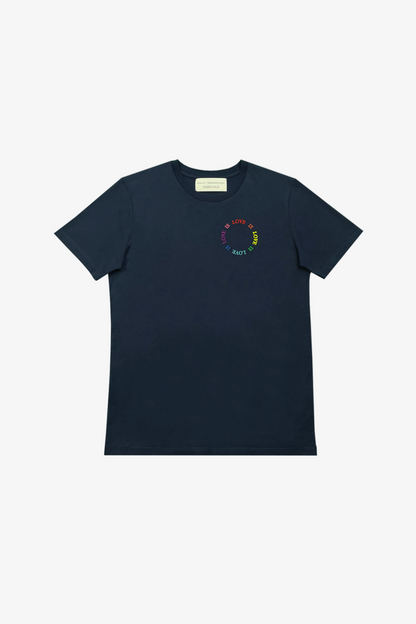 DAWID TOMASZEWSKI T-Shirt "Love is Love" - Blue - Front