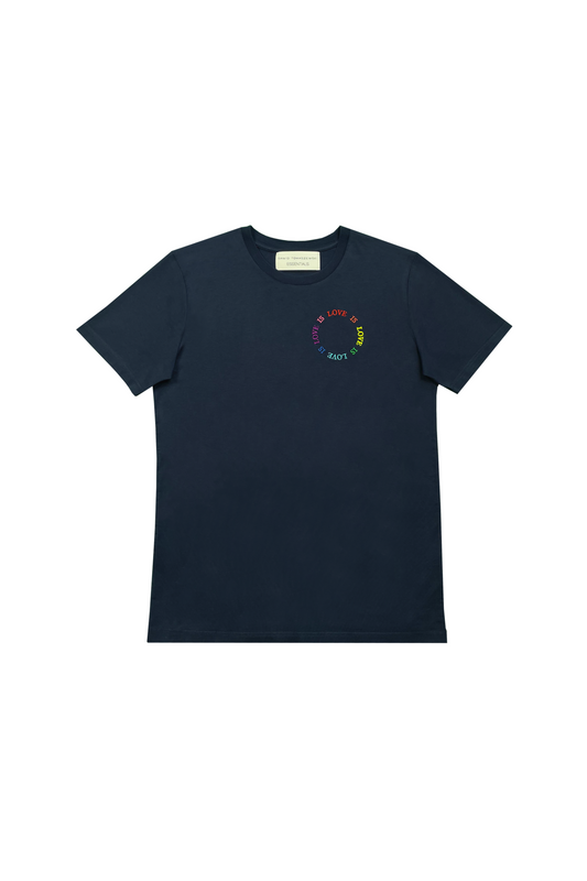 DAWID TOMASZEWSKI T-Shirt "Love is Love" - Blue - Front
