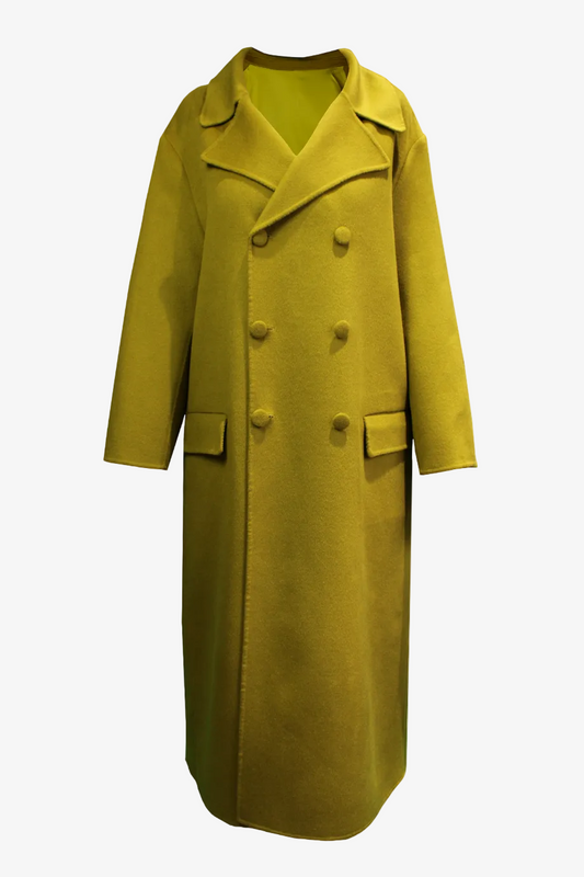 DAWID TOMASZEWSKI Zweireiher Doubleface-Mantel Liz - Front